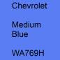 Preview: Chevrolet, Medium Blue, WA769H.